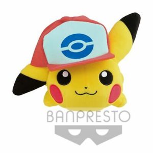 Pokemon-Plüschtier-25cm-Pikachu-mit-Mütze-von-Ash
