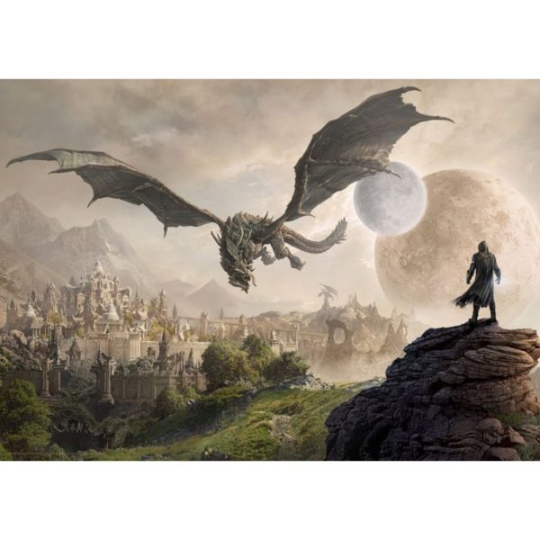 the-elder-scrolls-online-elsweyr-art-print-dragon-42-x-30-cm