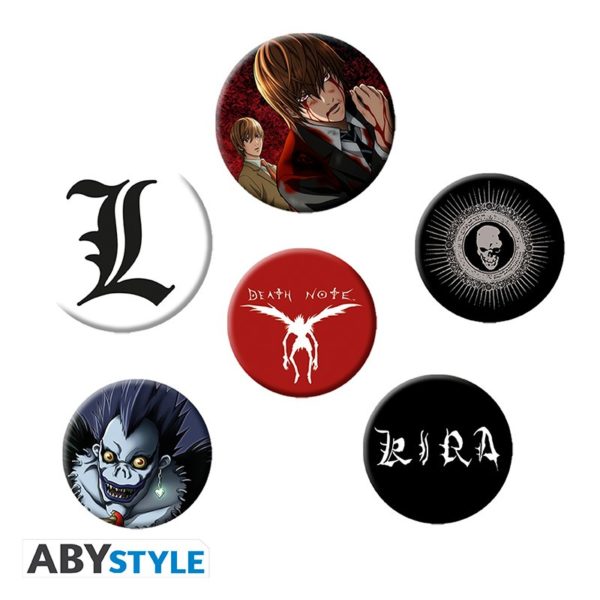 death-note-badge-pack-mix-x4